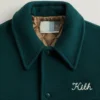 Kith Coaches Green and Yellow Varsity Jacket 2