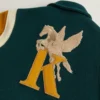 Kith Coaches Green and Yellow Varsity Jacket 3