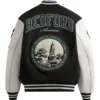Kith Golden Bear Black and White Varsity Jacket 1
