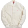 Kith x Coca-Cola x Golden Bear White Varsity Jacket