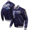 LA Clippers 202324 City Edition Navy Blue Varsity Jacket 3