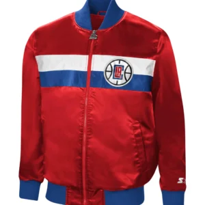 LA Clippers The Ambassador Red Varsity Jacket