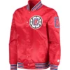 LA Clippers The Diamond Red Varsity Jacket