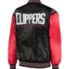 LA Clippers The Enforcer Black Varsity Jacket 1