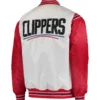 LA Clippers The Enforcer White Varsity Jacket 1