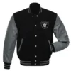 Las Vegas Raiders Letterman Black Varsity Jacket