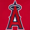 Los Angeles Angels One Color Full-Snap Polyester Varsity Red Jacket 2