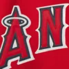 Los Angeles Angels One Color Handcrafted Logo Red Wool Varsity Jacket 2