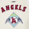 Los Angeles Angels Retro Classic Women’s CreamRed Wool & Leather Varsity Jacket 8