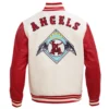 Los Angeles Angels Retro Classic Wool & Leather Varsity Jacket 1