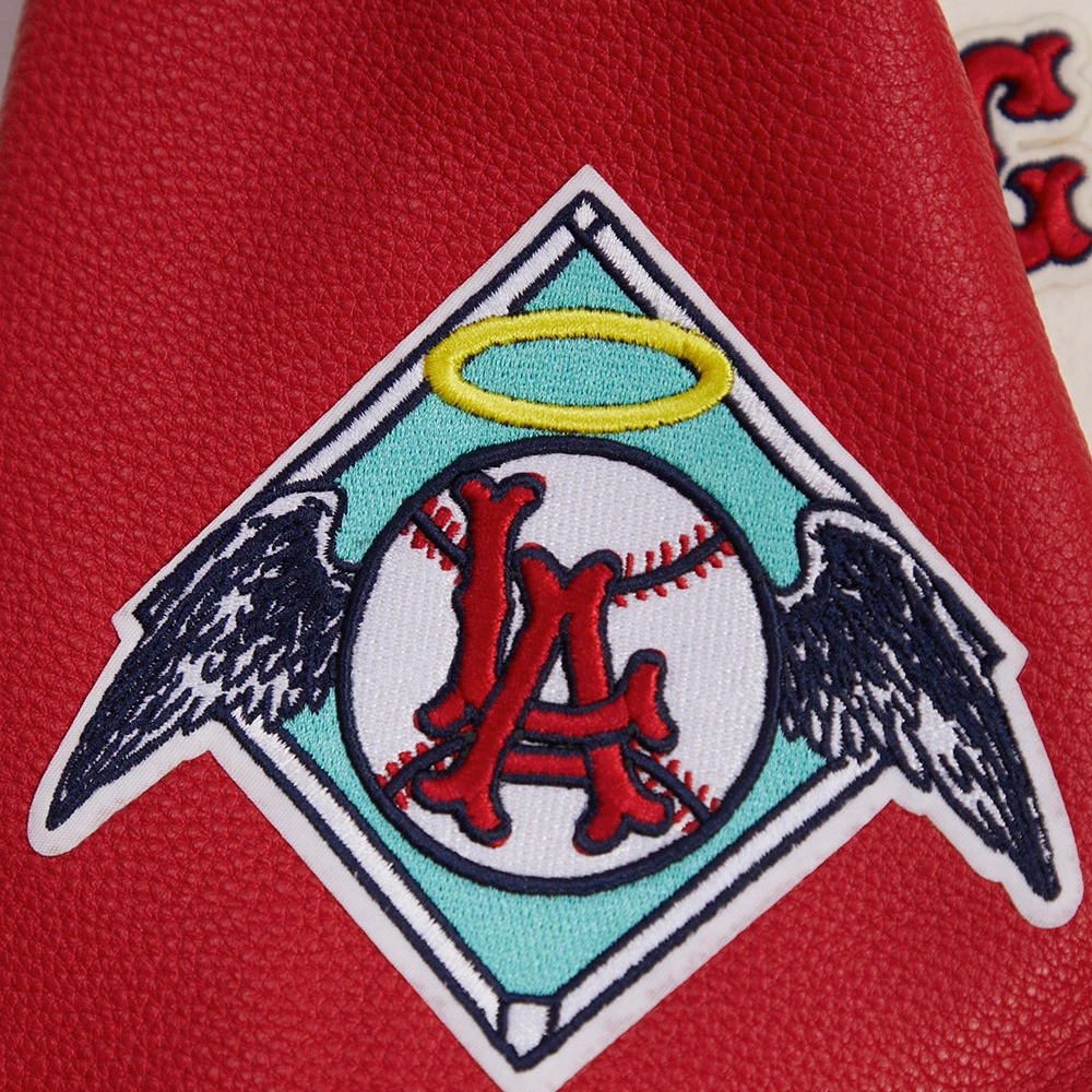 Los Angeles Angels Retro Classic Wool & Leather Varsity Jacket 3