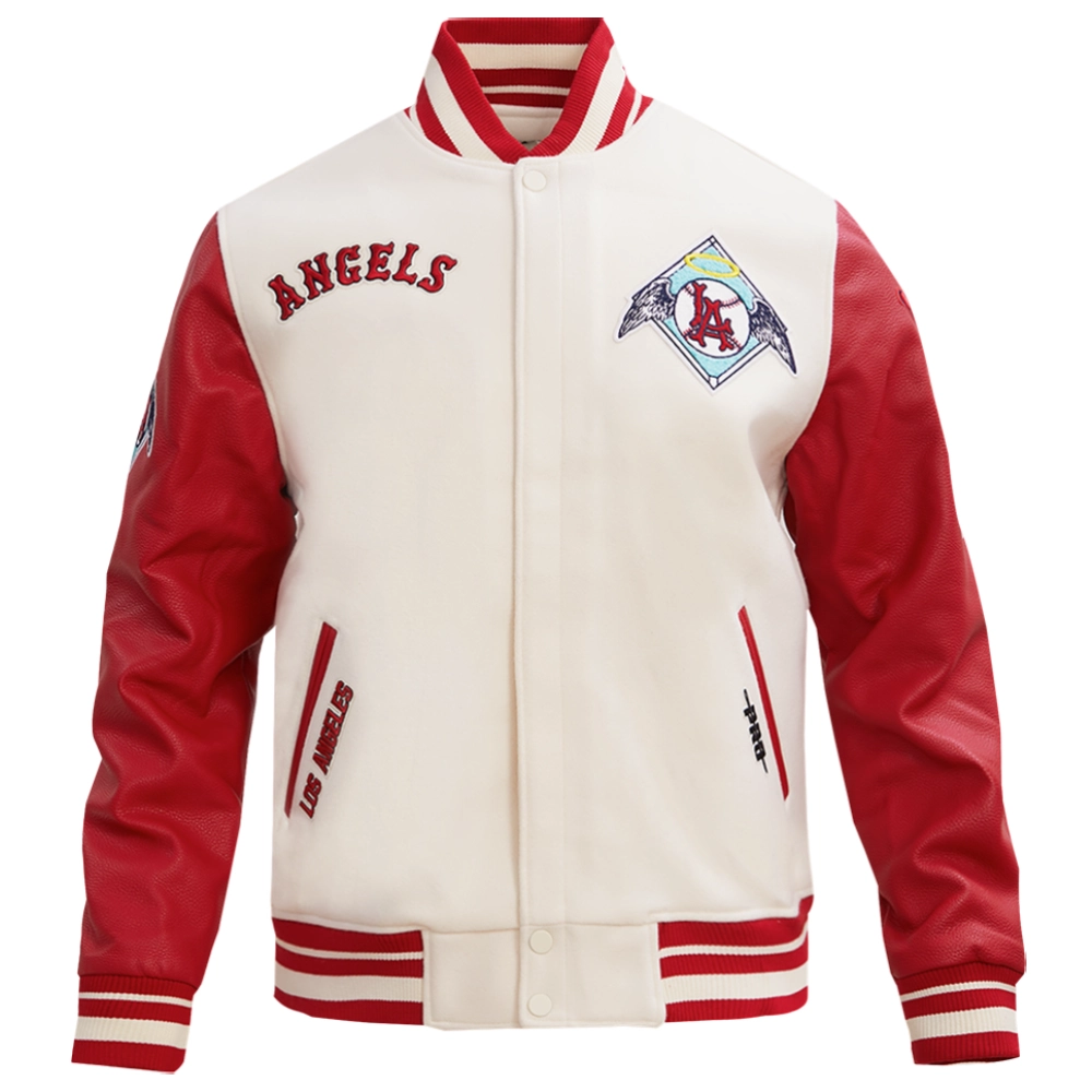 Los Angeles Angels Retro Classic Wool & Leather Varsity Jacket