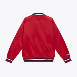 Los Angeles Angels Throwback Wordmark Satin Varsity Jacket 1