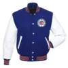 Los Angeles Clippers Letterman Wool Varsity Blue Jacket