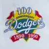 Los Angeles Dodgers City Collection Satin Varsity Jacket – White 4