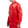 Los Angeles Dodgers Classic Triple Red Satin Track Varsity Jacket – Red 2