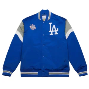 Los Angeles Dodgers Cooperstown Heavyweight Full-Snap Satin Varsity Jacket