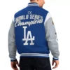 Los Angeles Dodgers Franchise NavyGray Wool Varsity Jacket 1
