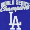 Los Angeles Dodgers Franchise NavyGray Wool Varsity Jacket 2