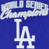 Los Angeles Dodgers Franchise Varsity Royal Blue and Gray Jacket 2
