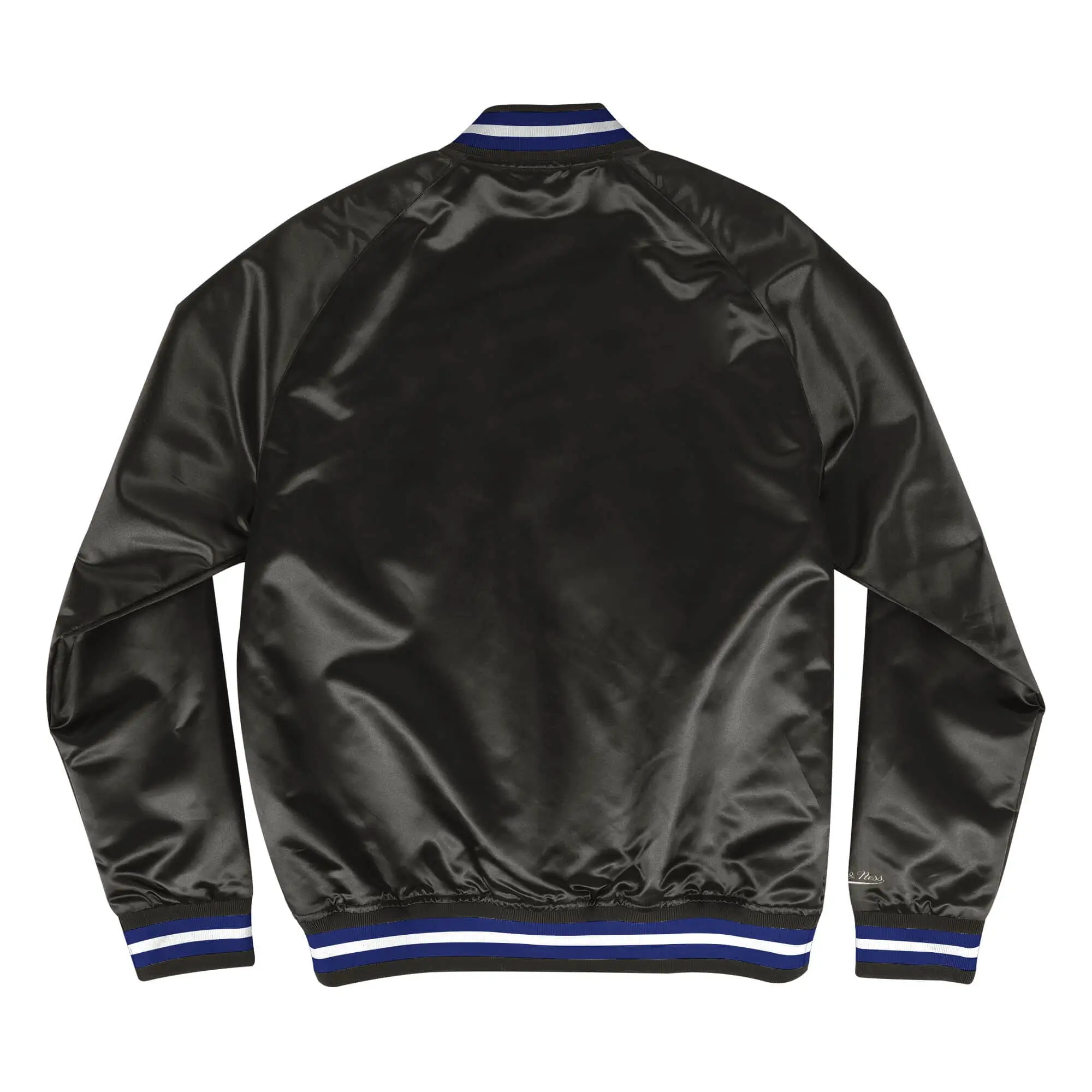 Los Angeles Dodgers Lightweight Satin Raglan Black Varsity Jacket 1