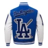 Los Angeles Dodgers Mashup Wool & Leather Varsity Jacket 3