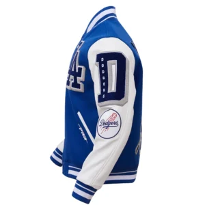 Los Angeles Dodgers Mashup Wool & Leather Varsity Jacket 4