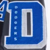 Los Angeles Dodgers Old English Black Wool & Leather Varsity Jacket 6