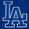 Los Angeles Dodgers Old English Blue & White Varsity Jacket 4