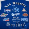 Los Angeles Dodgers Old English Blue & White Varsity Jacket 8
