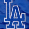 Los Angeles Dodgers Old English Full-Snap Satin Varsity Jacket 4