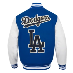 Los Angeles Dodgers Pro Prep Wool & Leather Varsity Jacket 1