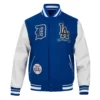 Los Angeles Dodgers Pro Prep Wool & Leather Varsity Jacket