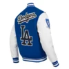 Los Angeles Dodgers Pro Prep Wool & Leather Varsity Jacket 3