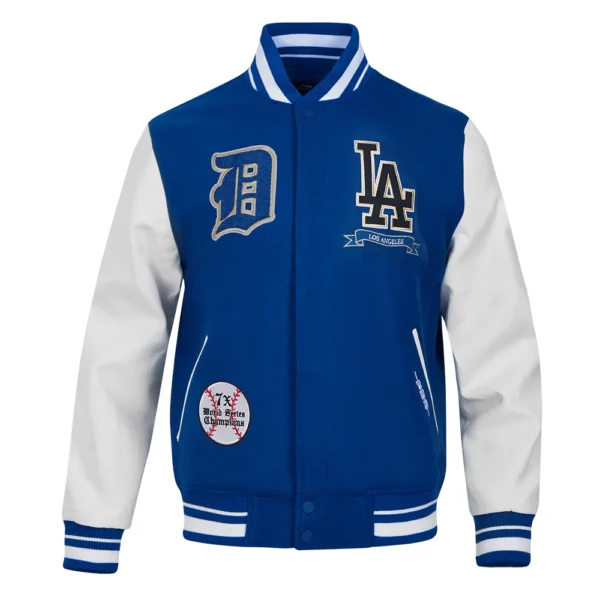 Los Angeles Dodgers Pro Prep Wool & Leather Varsity Jacket