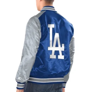 Los Angeles Dodgers Renegade Satin Varsity Jacket 1