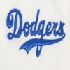 Los Angeles Dodgers Retro Classic Women’s Full-Snap Satin Varsity White Jacket 4