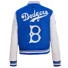 Los Angeles Dodgers Retro Classic Women’s Wool & Leather Varsity Jacket 1