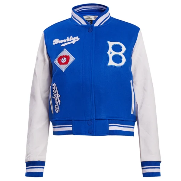 Los Angeles Dodgers Retro Classic Women’s Wool & Leather Varsity Jacket
