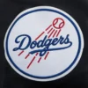Los Angeles Dodgers Script Tail Black Wool & Leather Varsity Jacket 7