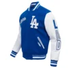 Los Angeles Dodgers Script Tail Blue & White Varsity Jacket 2