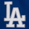 Los Angeles Dodgers Script Tail Blue & White Varsity Jacket 4
