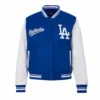 Los Angeles Dodgers Script Tail Women’s Wool & Leather Varsity Jacket