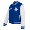 Los Angeles Dodgers Script Tail Women’s Wool & Leather Varsity Jacket 2