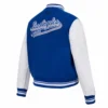 Los Angeles Dodgers Script Tail Women’s Wool & Leather Varsity Jacket 3