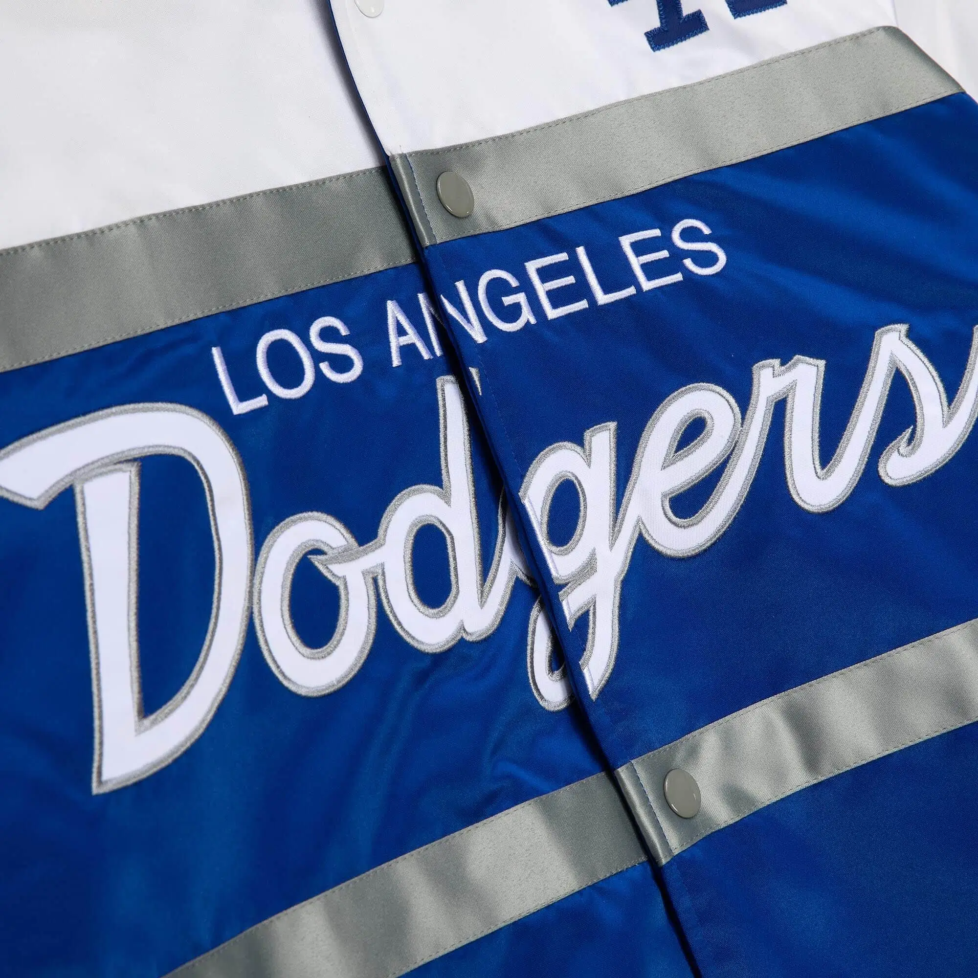 Los Angeles Dodgers Special Script Blue & White Varsity Jacket 3
