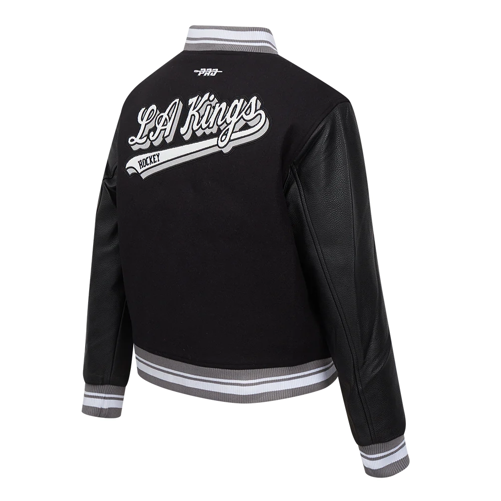 Los Angeles Kings Black Wool Varsity Jacket 3