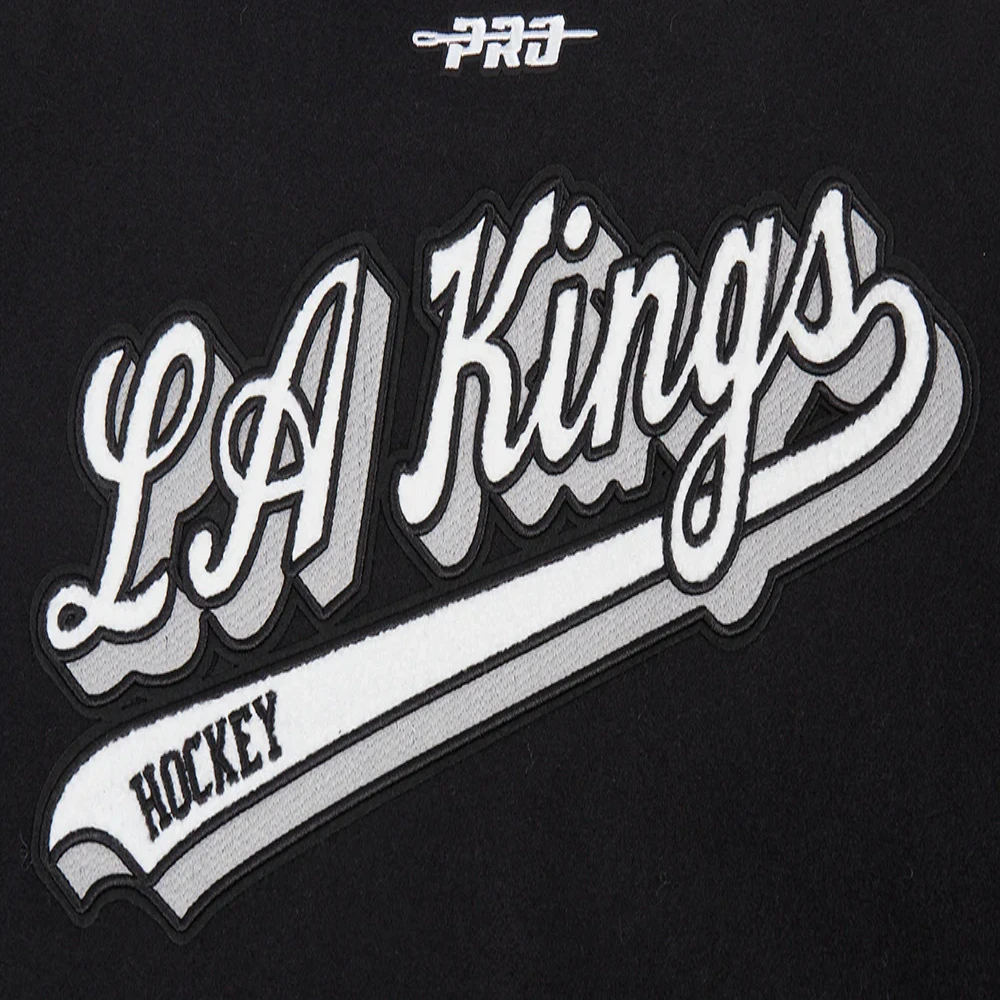 Los Angeles Kings Black Wool Varsity Jacket 6
