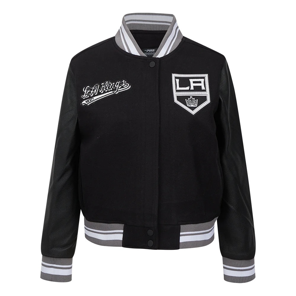 Los Angeles Kings Black Wool Varsity Jacket