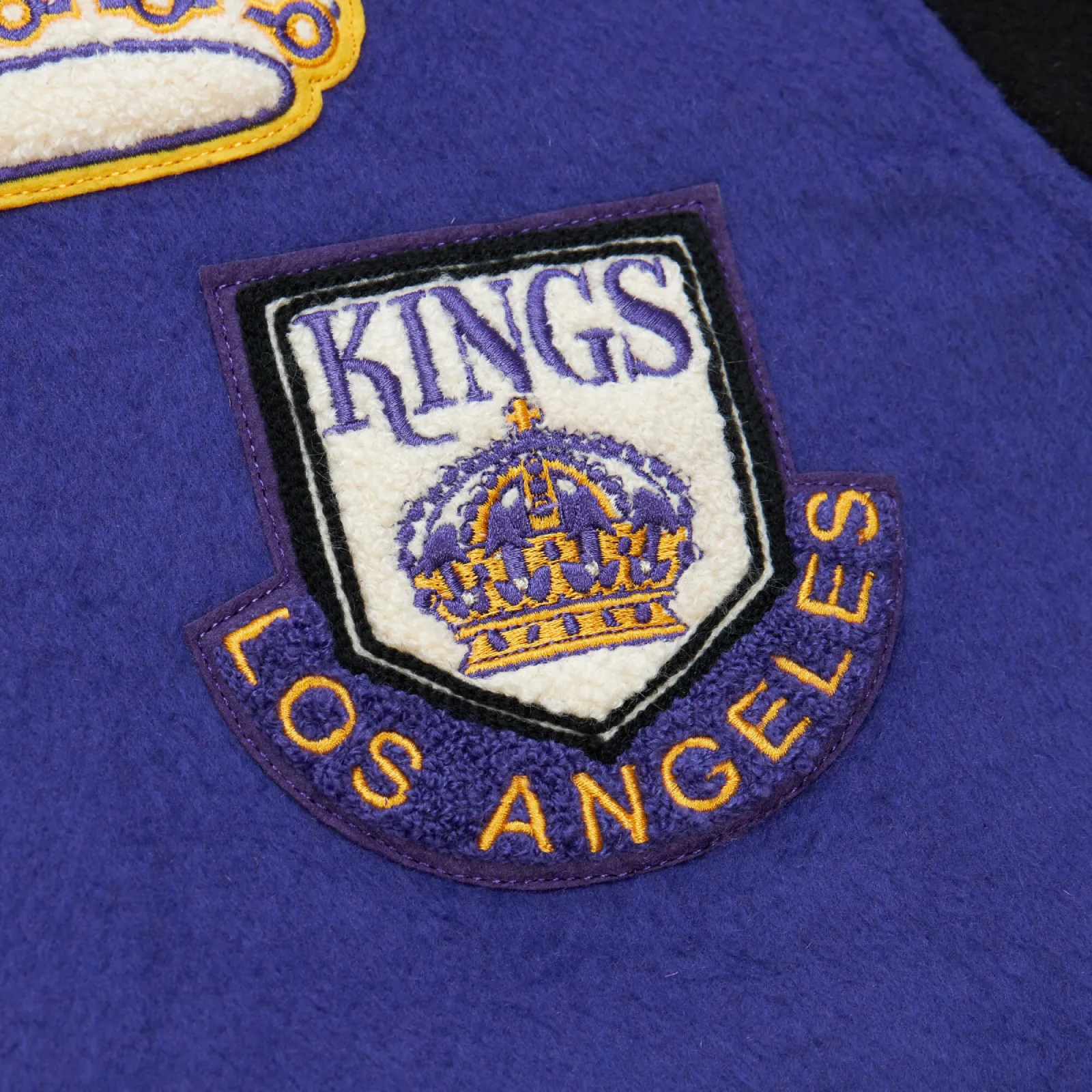 Los Angeles Kings Team Legacy Purple Varsity Jacket 3